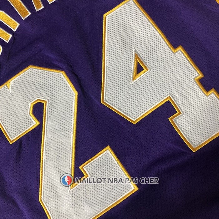 Maillot Los Angeles Lakers Kobe Bryant NO 24 60th Anniversary Mitchell & Ness 2007-08 Volet